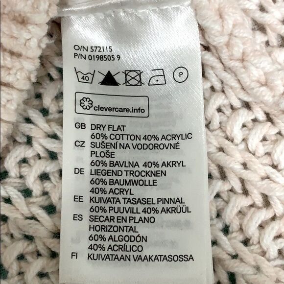 H&M pale pink sweater, XS - Picture 6 of 6